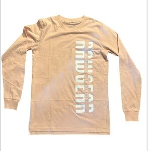 Raw Gear Pink  Long Sleeve Crew Neck Tee oversized  NWOT